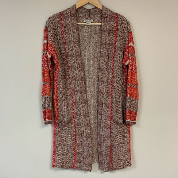 LUCKY BRAND Cardigan Sweater Women’s XS Small Southwest Aztec Open Front Boho - Picture 1 of 8